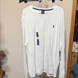U.S. Polo Assn. White Long Sleeve Tee